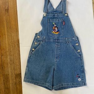 Vintage Mickey Mouse Overall Shorts 90's